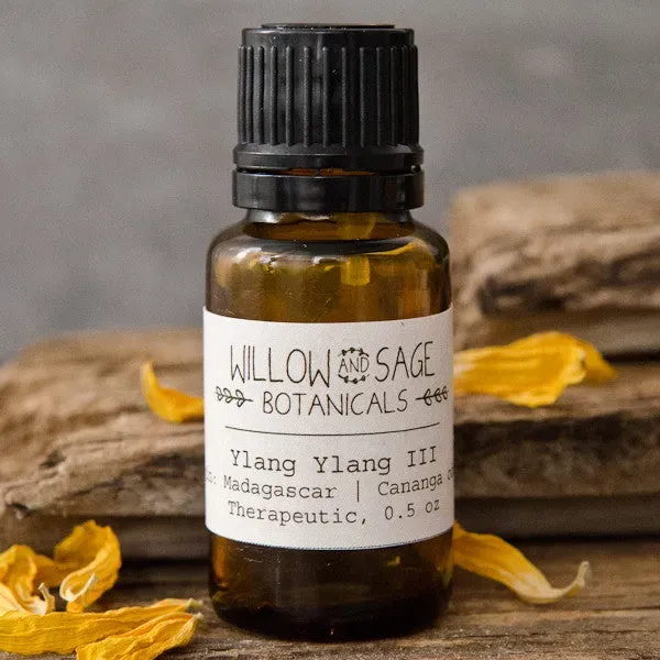 Willow and Sage Ylang Ylang III eterisk olje 0,5 oz blomst