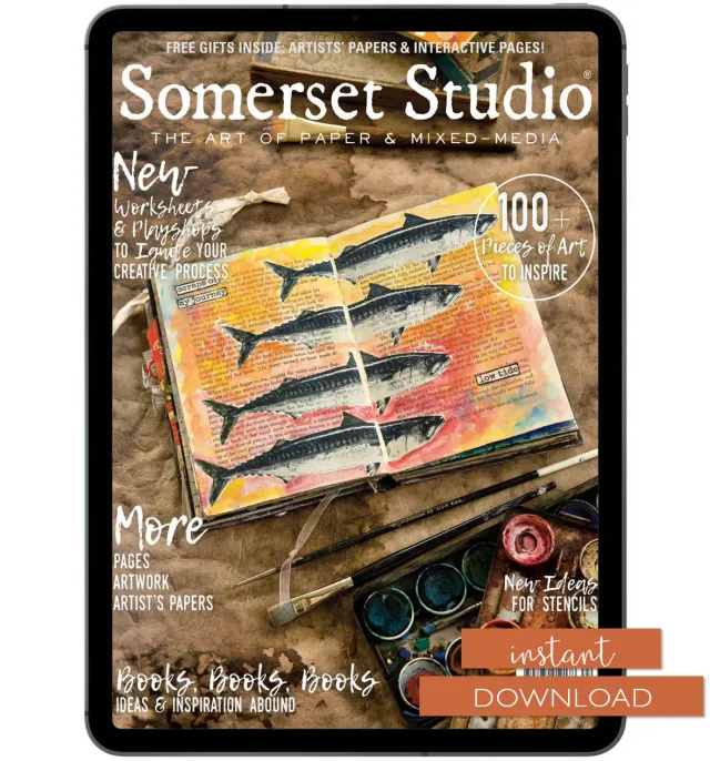Stampington Somerset Studio Summer 2019 blad PDF boktema