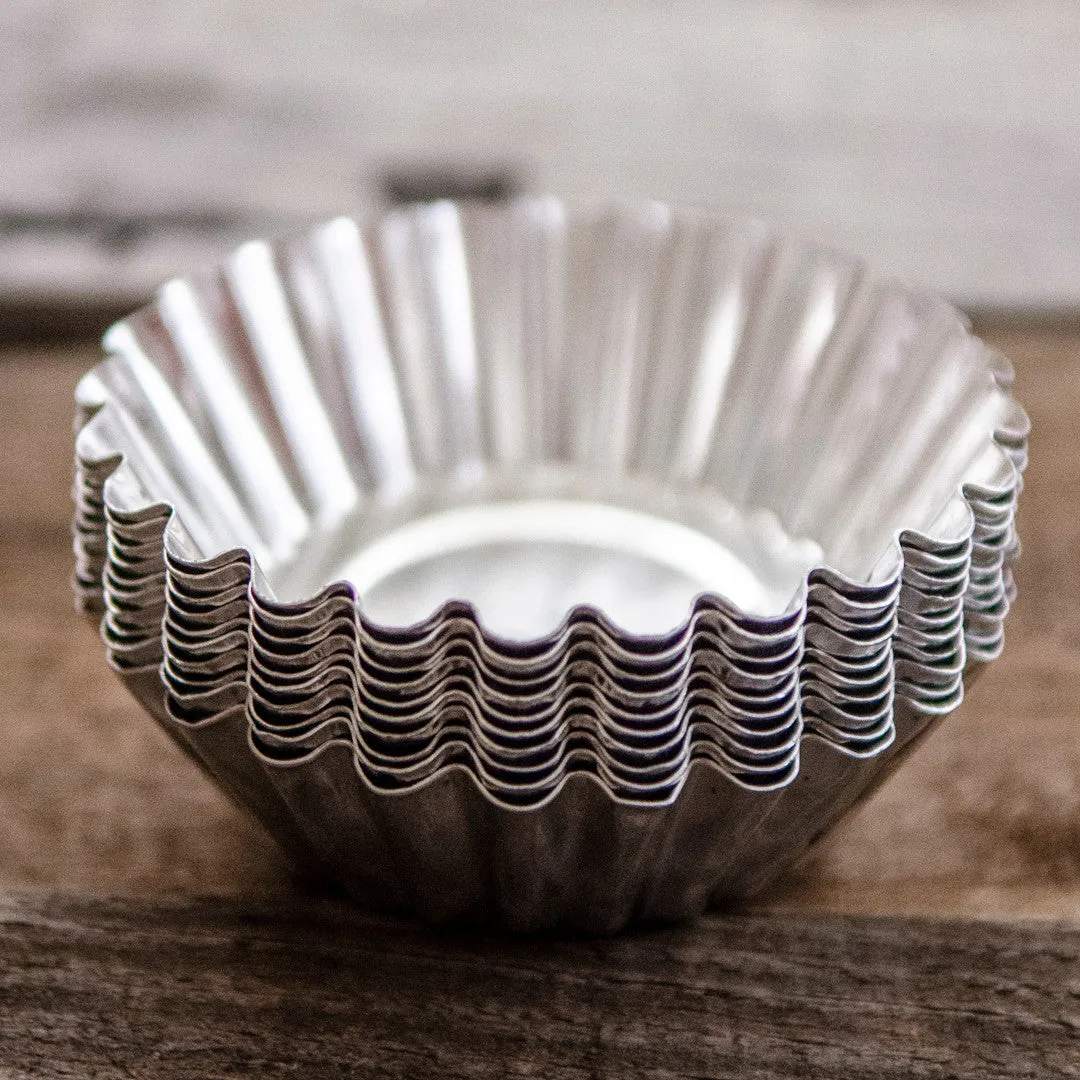 Stampington Fluted Tart Tin Molds metallformer 10-pakning