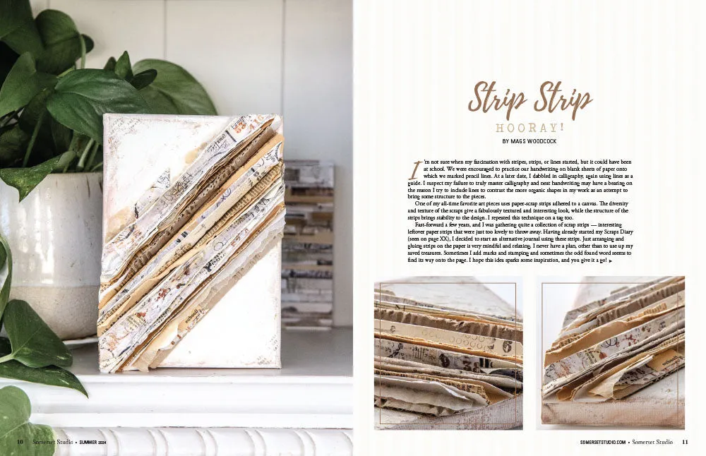 Stampington Somerset Studio Summer 2024 blad 176 sider