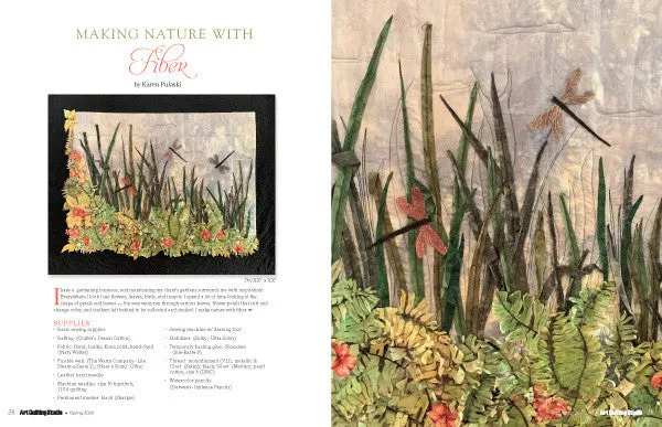 Stampington Art Quilting Studio Spring 2020 blad 144 sider