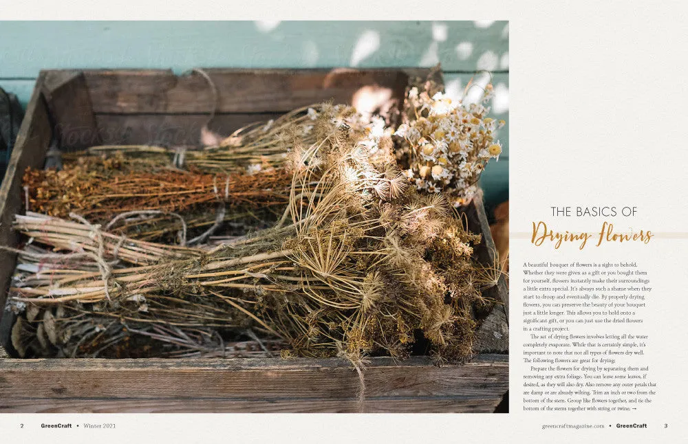 Stampington GreenCraft Winter 2021 blad PDF gjenbruk
