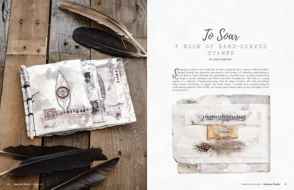 Stampington Somerset Studio Winter 2021 blad digital mixed-media