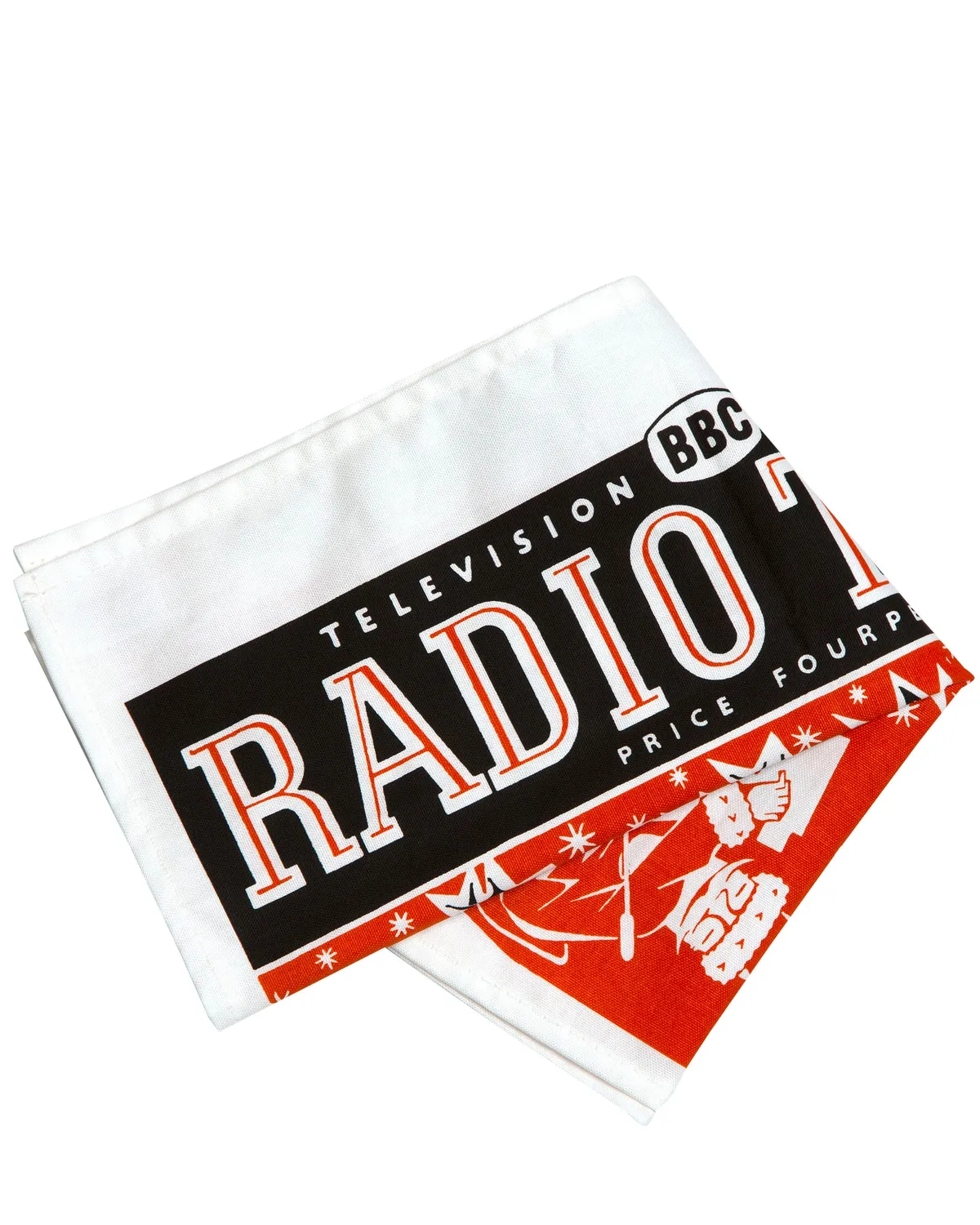 RadioTimes Christmas Tea Towel 1959 kjøkkenhåndkle bomull