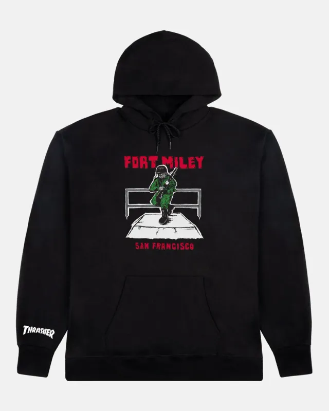 Thrasher Fort Miley Mike Gigliotti hettegenser svart