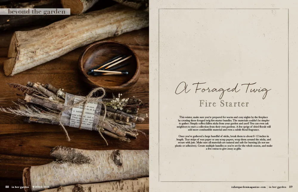 Stampington In Her Garden Vinter 2025 e-blad PDF hage