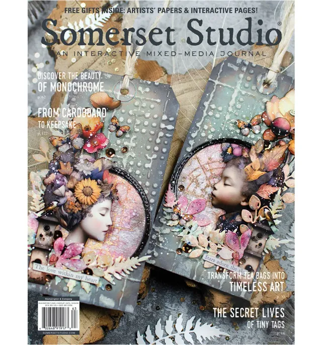 Stampington Somerset Studio høst 2026 blad mixed media