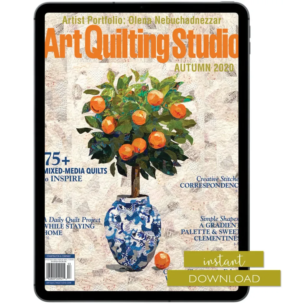 Stampington Art Quilting Studio blad høst 2020 PDF