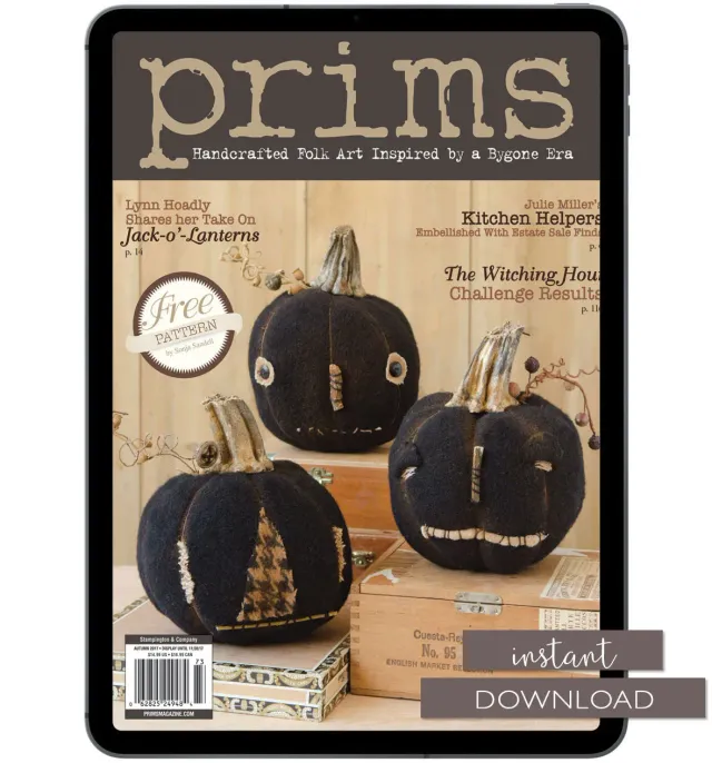 Stampington Prims Autumn 2017 blad digital PDF halloween
