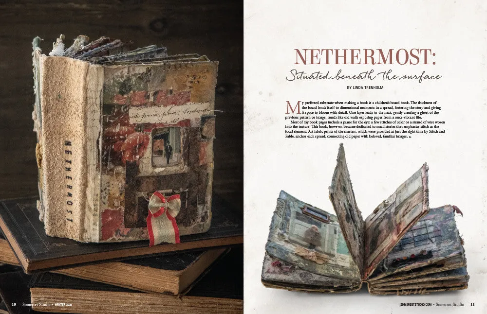 Stampington Somerset Studio vinter 2026 blad papp
