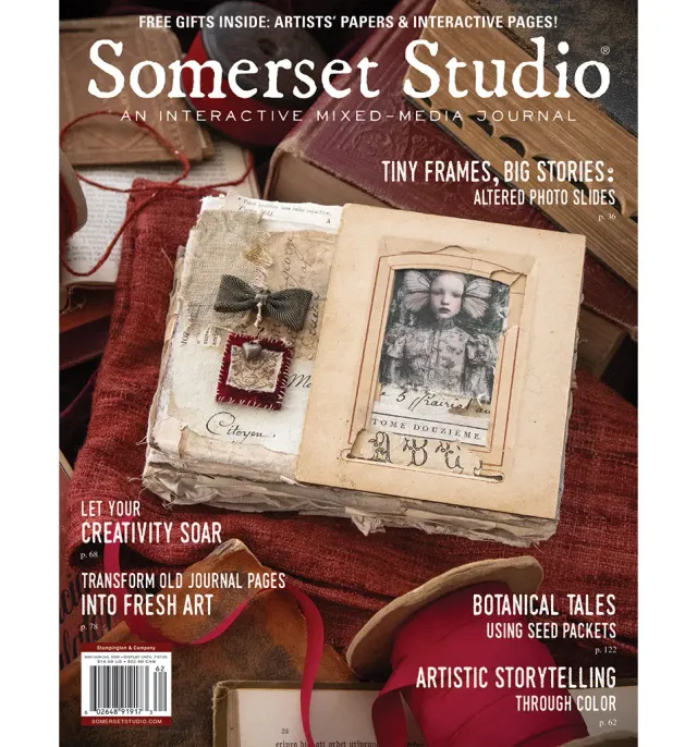 Stampington Somerset Studio Summer 2026 blad mixed-media