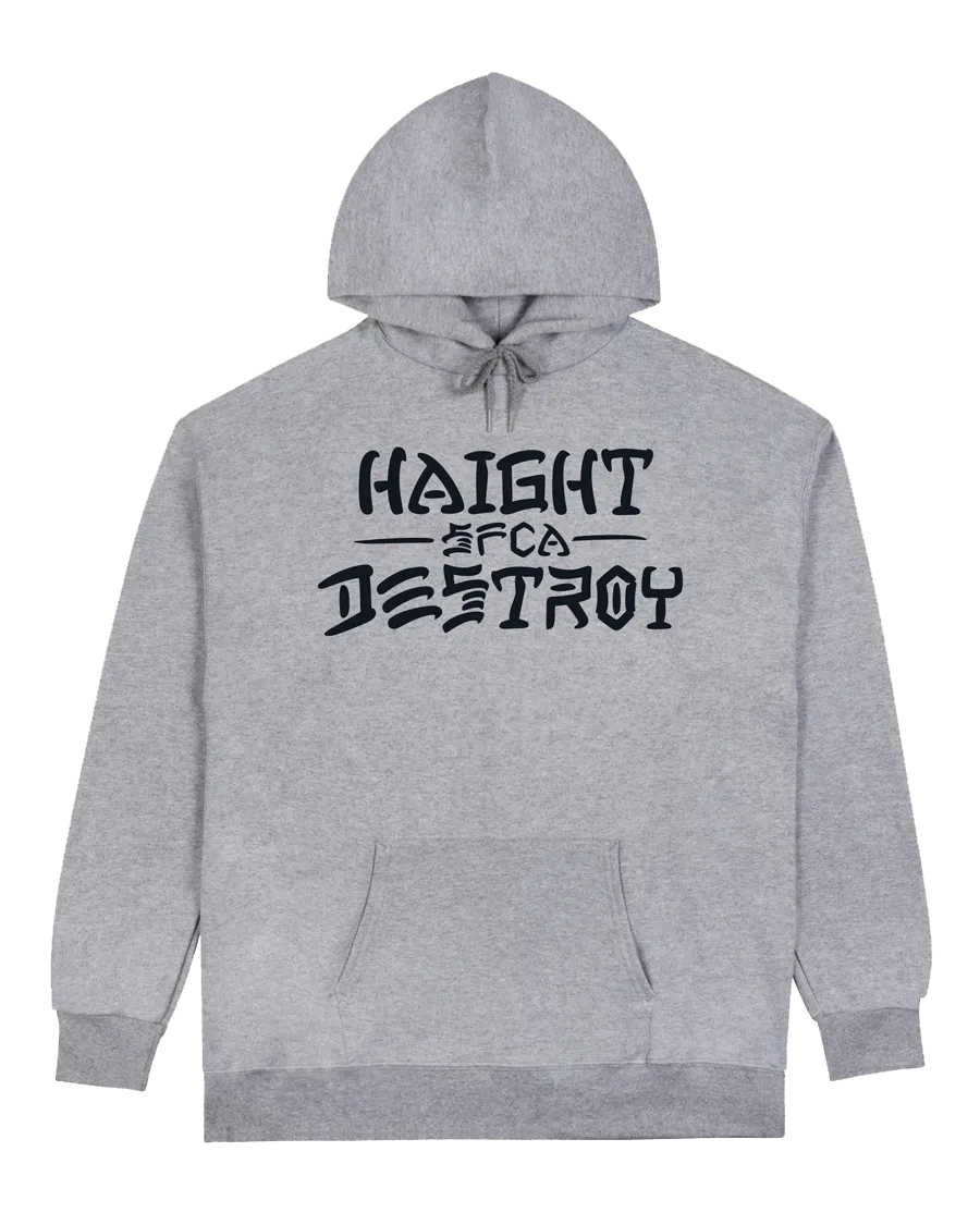 Thrasher Haight and Destroy hettegenser athletic heather