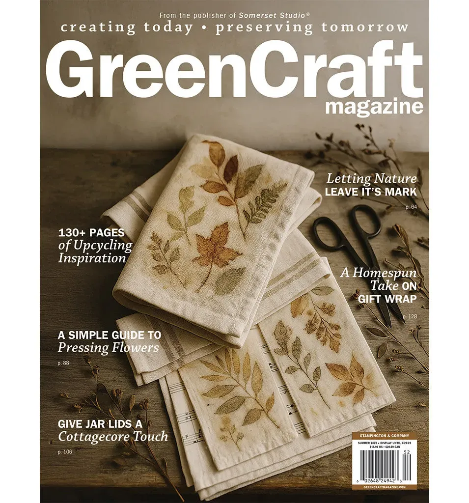 Stampington GreenCraft Summer 2025 blad gjenbruk