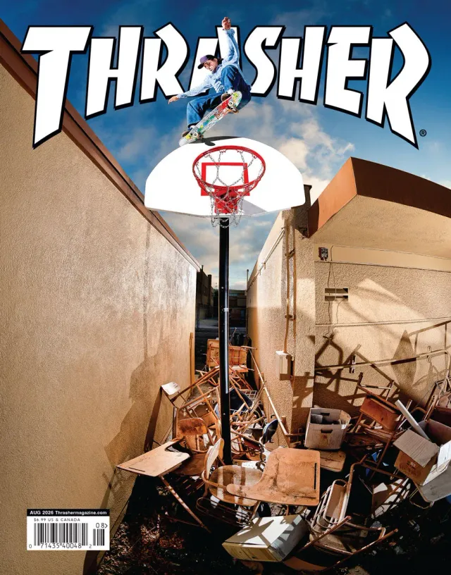 Thrasher august 2026 blad løsnummer skate