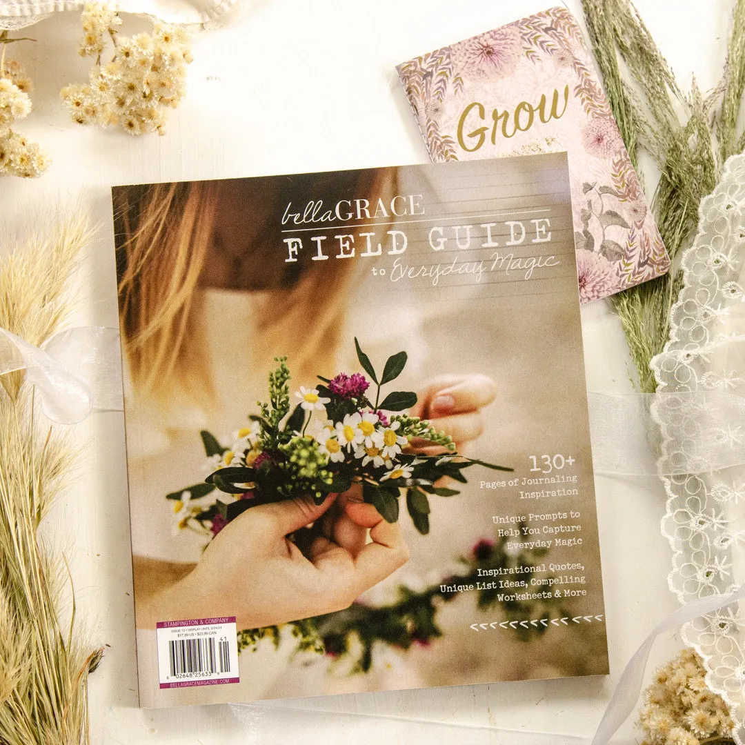 Stampington Field Guide Grow & Bloom gavesett magasin nr 13