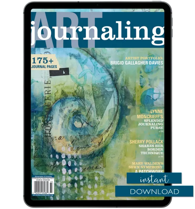 Stampington Art Journaling Autumn 2017 blad PDF nedlasting