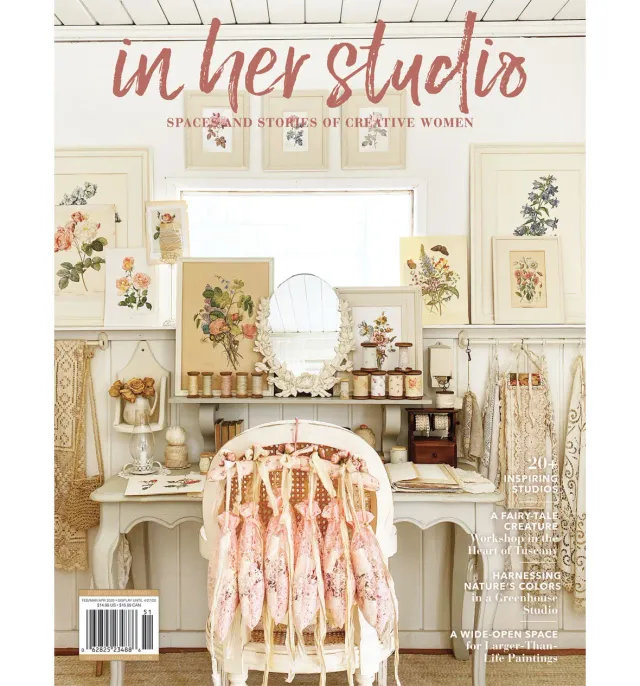 Stampington In Her Studio Spring 2020 blad vårnummer atelier