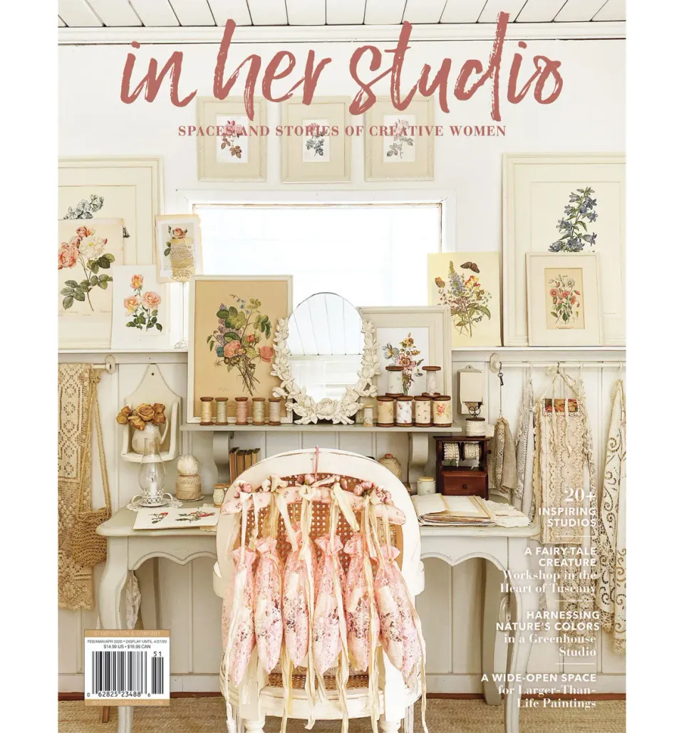 Stampington In Her Studio Spring 2020 blad vårnummer atelier
