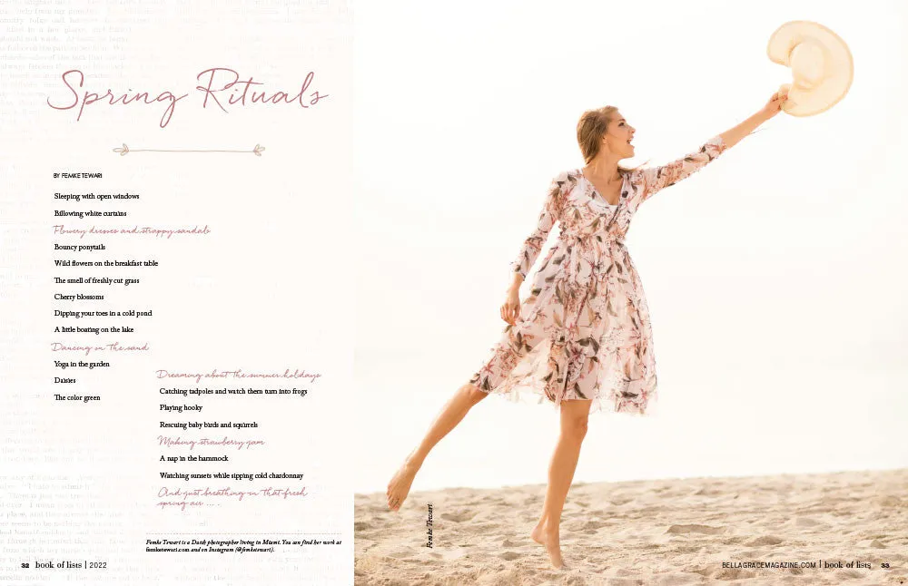 Bella Grace Book of Lists Volume 1 e-blad PDF inspirasjon