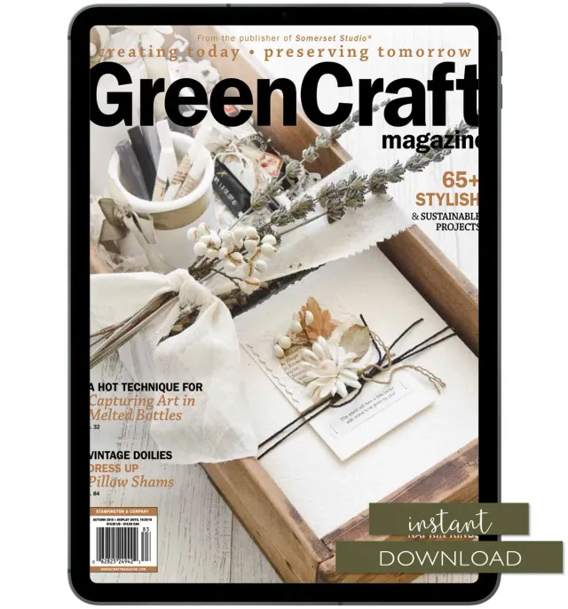Stampington GreenCraft Autumn 2018 blad PDF gjenbruk