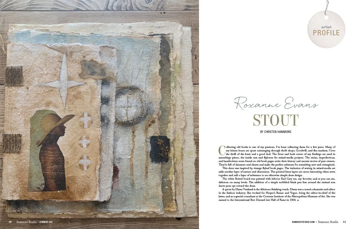 Stampington Somerset Studio Summer 2021 blad PDF mixed-media