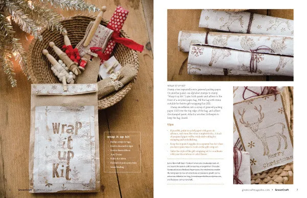 Stampington GreenCraft Winter 2018 blad PDF-nedlasting gjenbruk