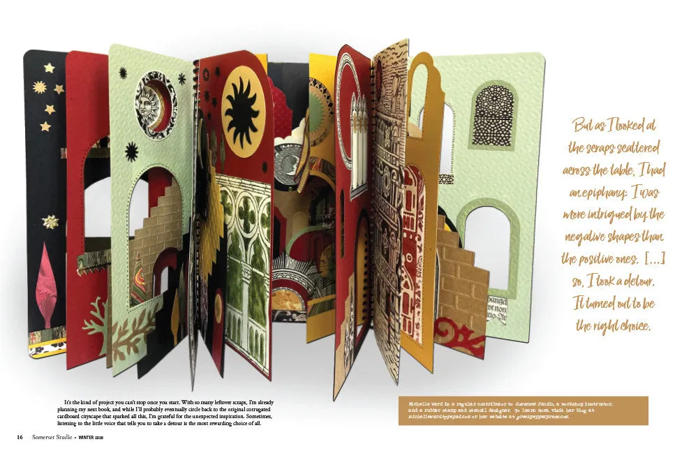 Stampington Somerset Studio vinter 2026 blad papp