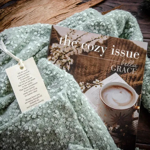 Stampington The Cozy Issue Volume 6 gavepakke sjal salvie