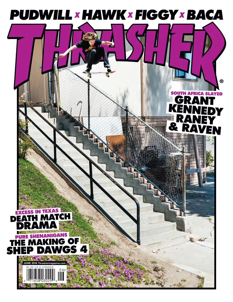 Thrasher juni 2014 blad Shep Dawgs-nummer