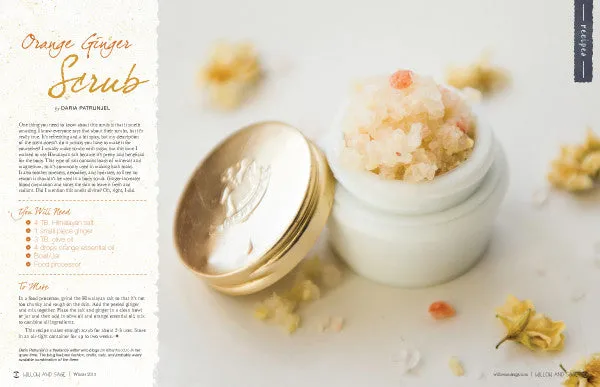Stampington Willow and Sage Winter 2016 blad digitalutgave hudpleie