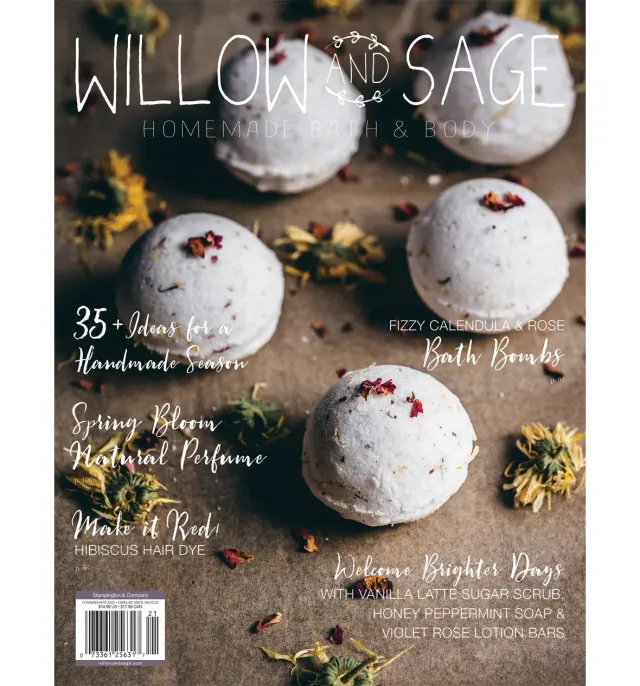 Stampington Willow and Sage Spring 2022 blad papir badepleie