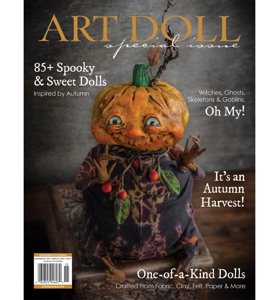 Stampington Art Doll Special Edition blad digital høst