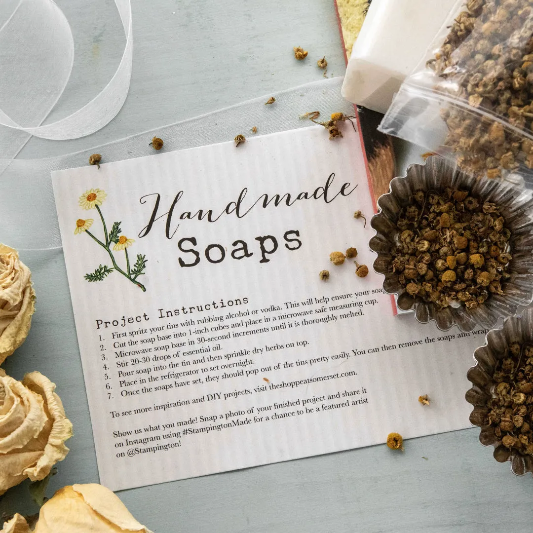 Stampington Willow and Sage kamille såpesett DIY blad