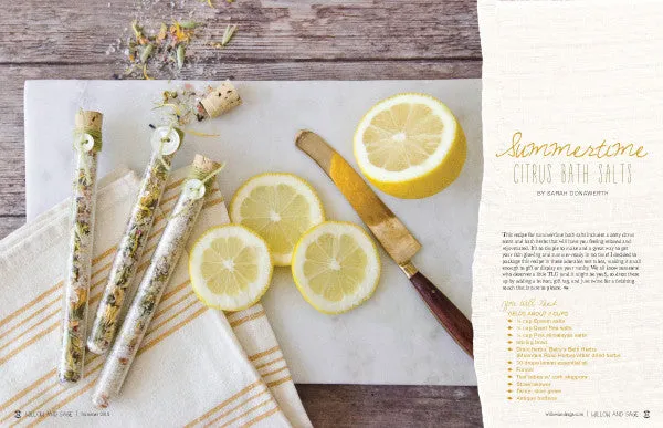 Stampington Willow and Sage Summer 2018 blad hudpleie
