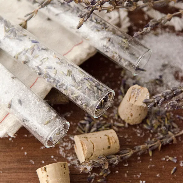 Stampington Lavender Bath Salts Vials DIY-sett lavendel