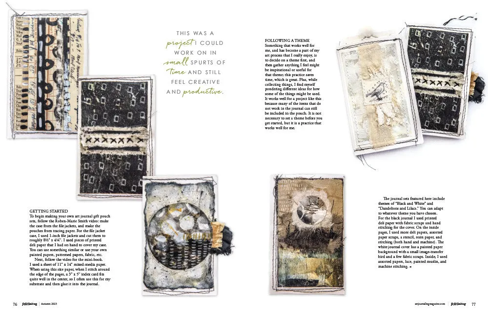 Stampington Art Journaling Autumn 2023 blad 144 sider