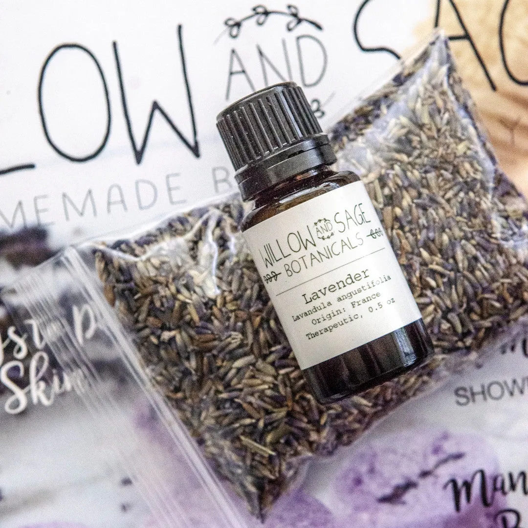 Stampington Willow and Sage lavendel startsett såpe bad