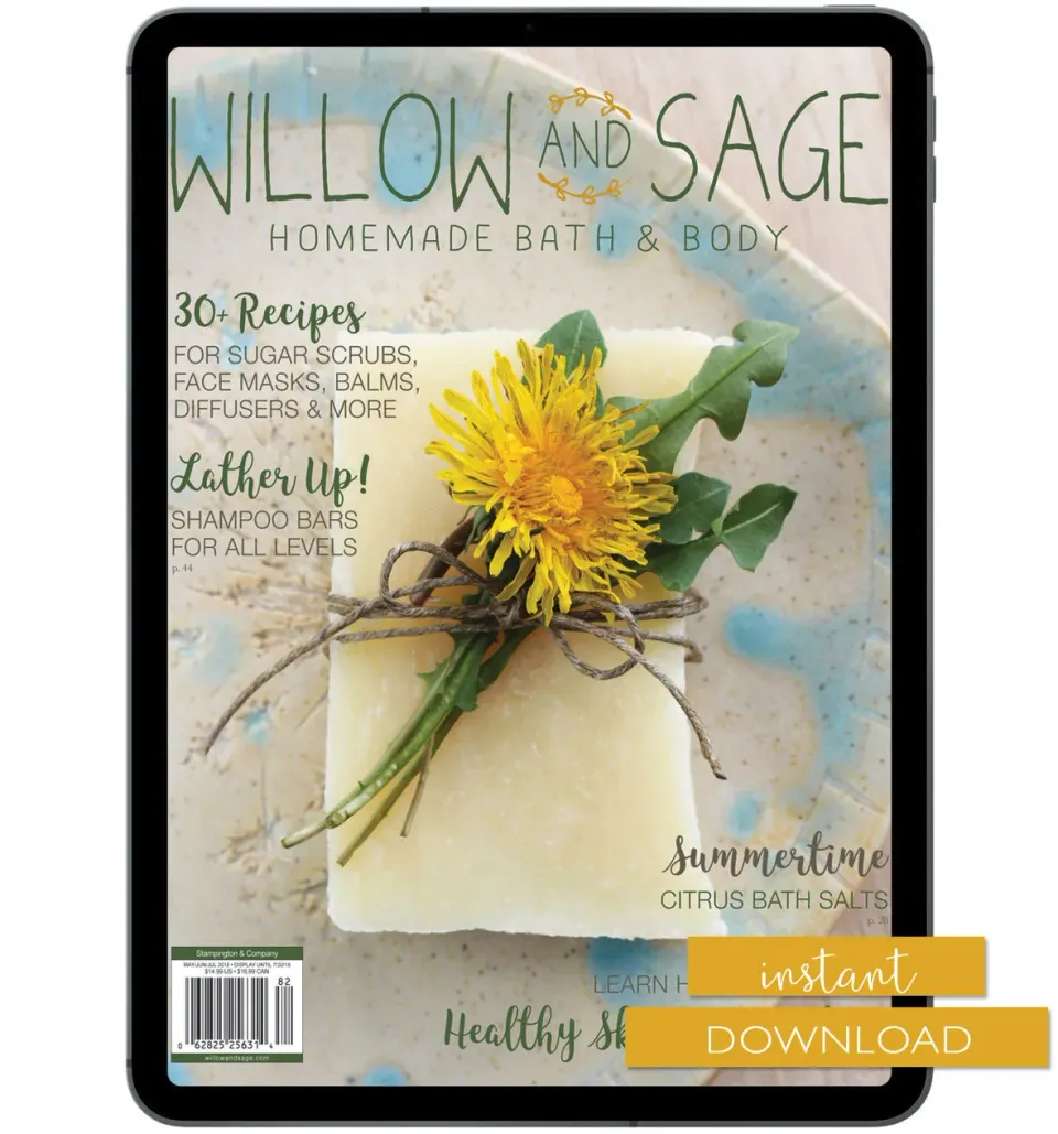 Stampington Willow and Sage Summer 2018 blad hudpleie
