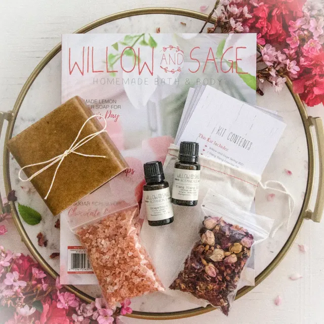 Stampington Willow and Sage Romance startsett såpe og pleie