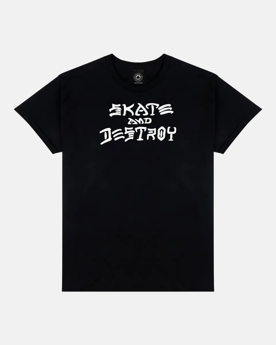 Thrasher Skate and Destroy t-skjorte svart bomull