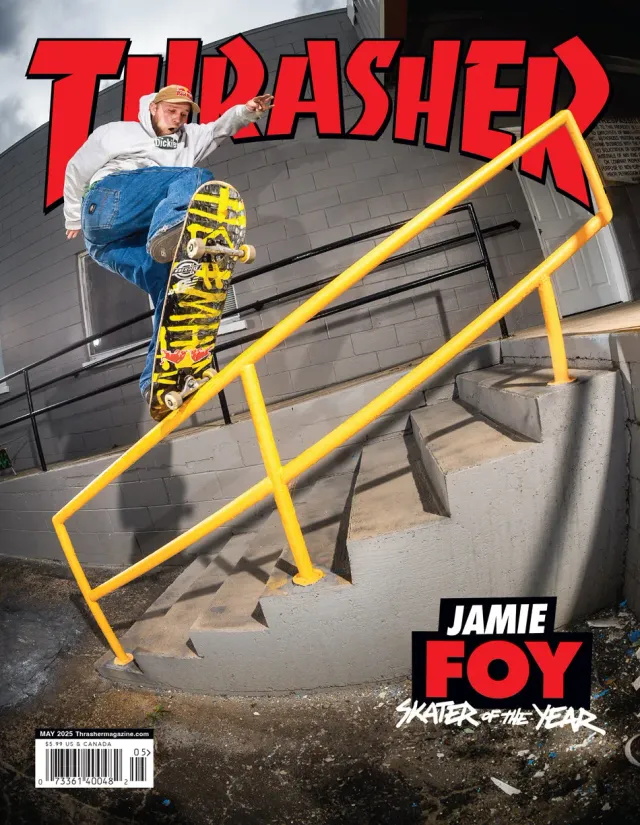 Thrasher mai 2025 blad – SOTY og Jamie Foy