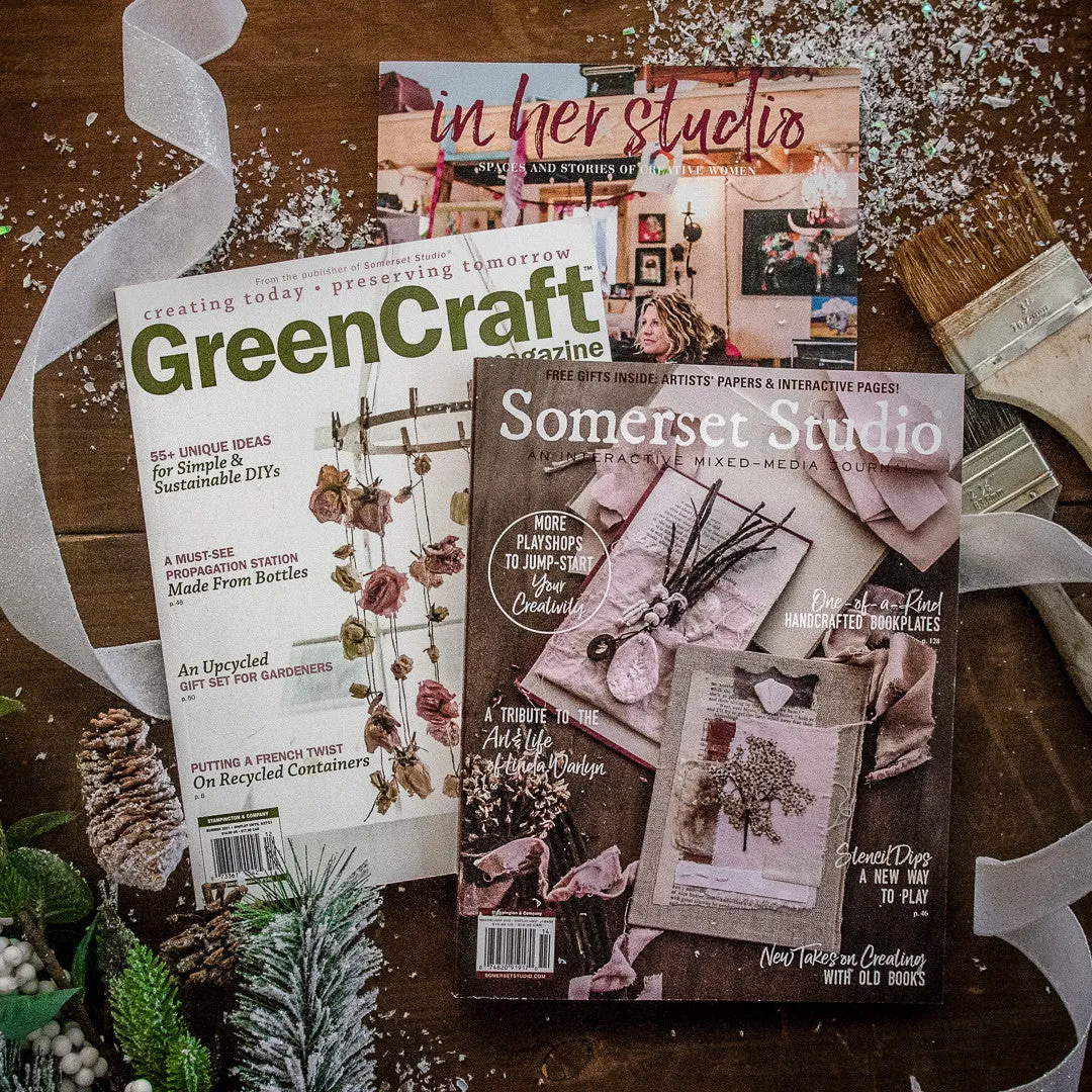 Stampington She-Makes gavepakke 3 blad Somerset Studio