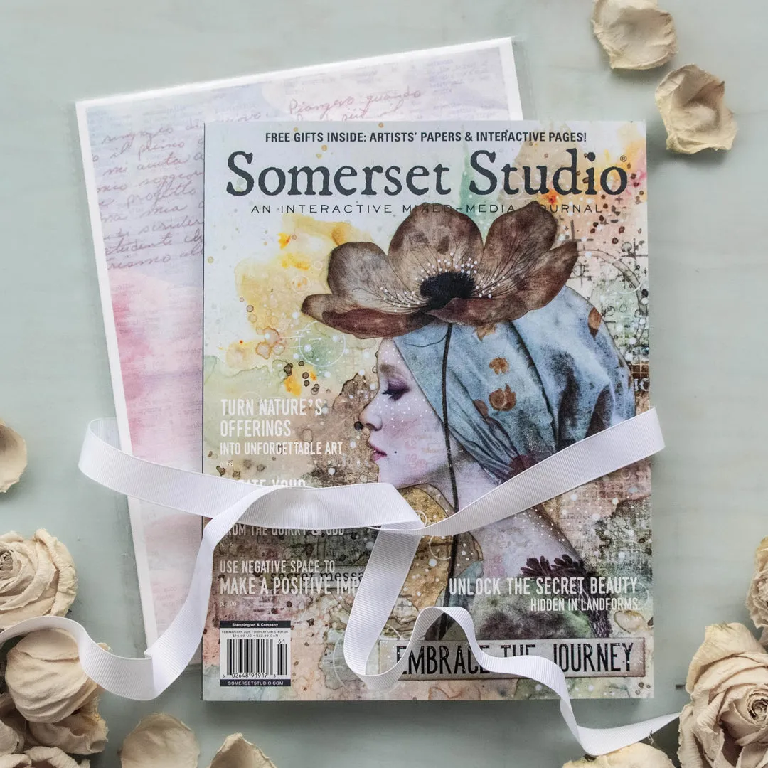 Stampington Somerset Studio Spring 2026 collage kit papir