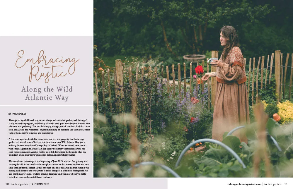 In Her Garden Autumn 2026 blad papirutgave hage