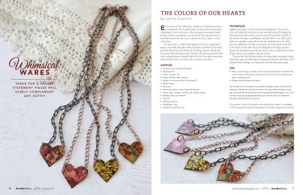 Stampington Jewelry Affaire Spring 2017 blad PDF-nedlasting