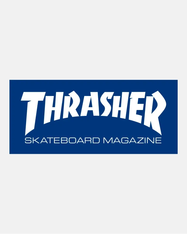 Thrasher Skate Mag klistremerke blått logo