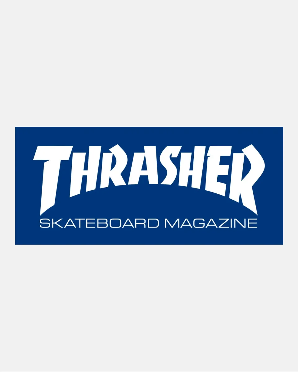 Thrasher Skate Mag klistremerke blått logo