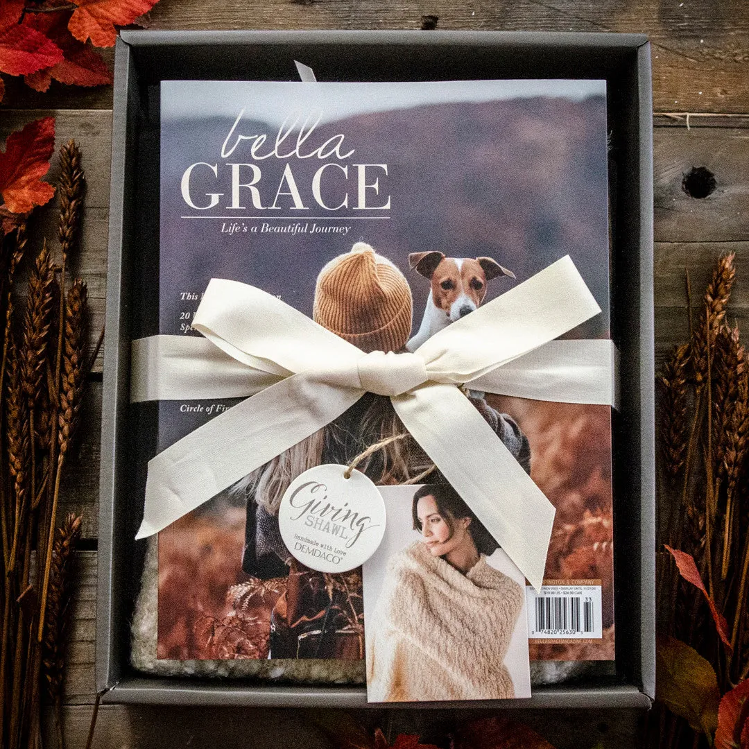 Stampington Bella Grace Issue 37 blad pakke med sjal