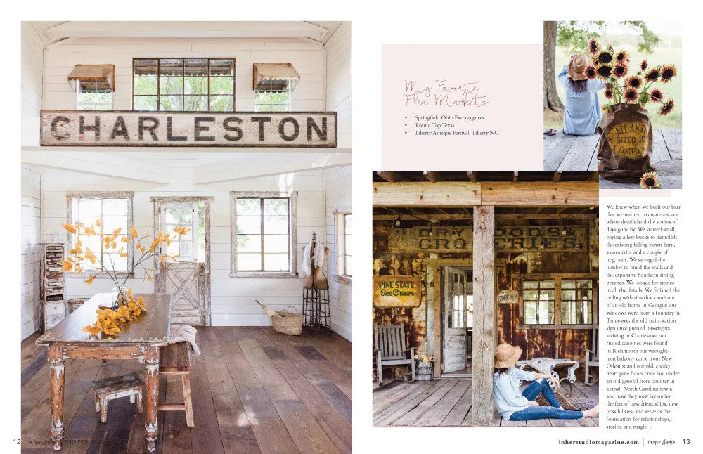 Stampington In Her Studio Winter 2021 blad atelierbesøk