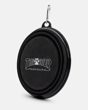 Thrasher Dog Bowl hundeskål svart – sammenleggbar